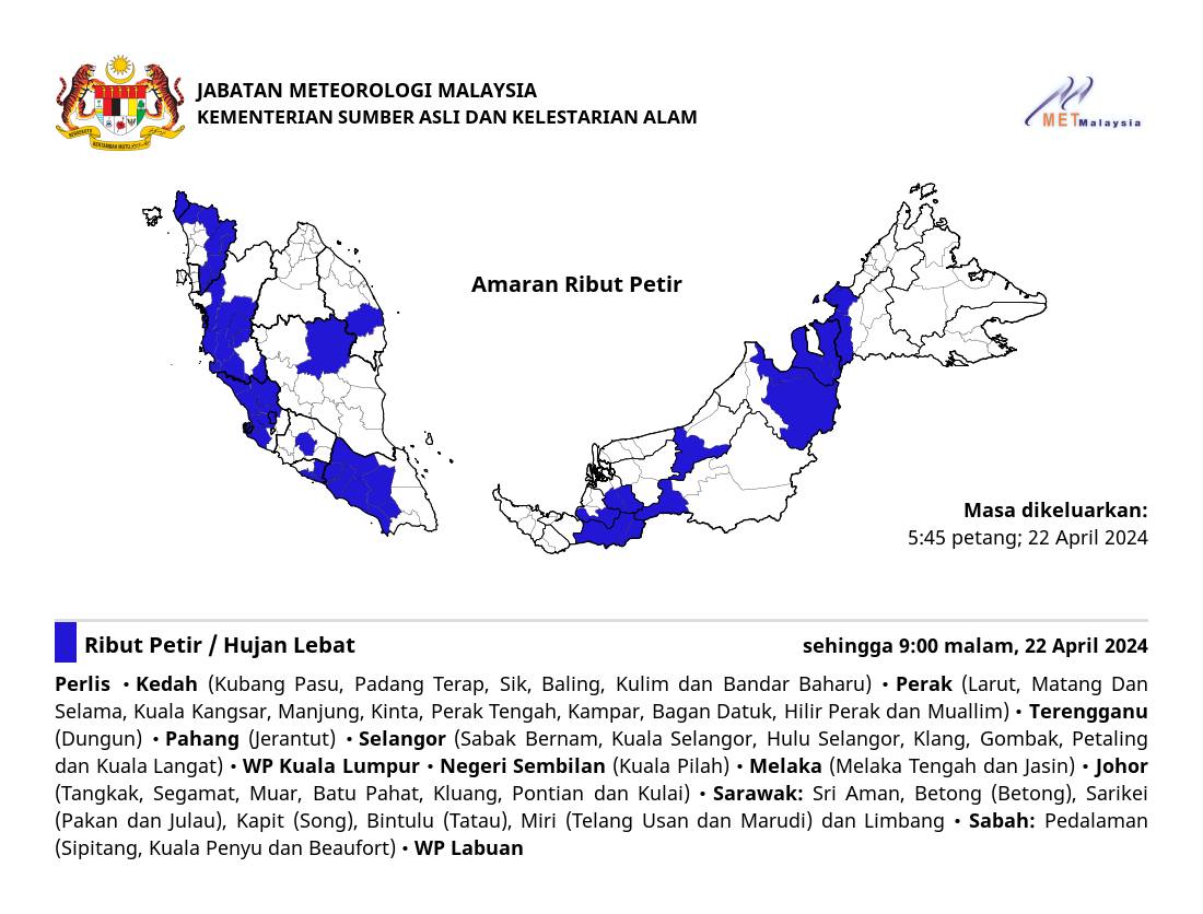 AMARAN RIBUT PETIR. ⛈⛈⛈ #ributpetirmetmalaysia #metmalaysia #NRES #MalaysiaMadani