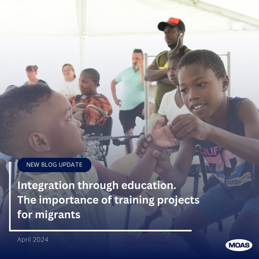 #Education is the key to #integration. Our latest #blog delves into the power of education for #migrants. Discover how #MOAS is making a difference with educational initiatives and learn about our newest project, the Learning and Information Centre. moas.eu/integration-th…