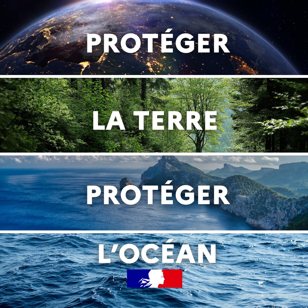 Aujourd'hui, c'est la Journée de la Terre 🌍 Quel est le rôle de l'océan pour notre planète ? Selon l' @UNESCO - La biodiversité marine produit 15% des protéines animales - 3 milliards de personnes dans le monde vivent de l'océan Notre survie dépend de la santé de l'océan 🌊