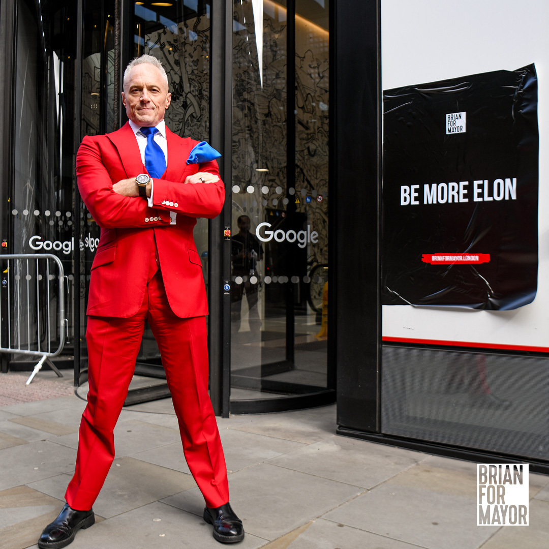 BrianBRose's tweet photo. Great to see X's @lindayaX is in town - I wonder if she's here to learn more about my campaign to be the next Mayor of London? ICYMI, here's how I took my freedom of speech campaign to YouTube’s London HQ last month with my #BeMoreElon poster raid, which encourages Silicon Valley to take a similar approach to censorship as advocated and promoted by X owner, @elonmusk:
https://t.co/uzohQok1T2
#brianformayor #london #mol #mayoroflondon #election2024 #londonmayor #brianrose #londonrealparty #sadiq #sadiqkhan #sadiqout #notokhan #BeMoreElon
