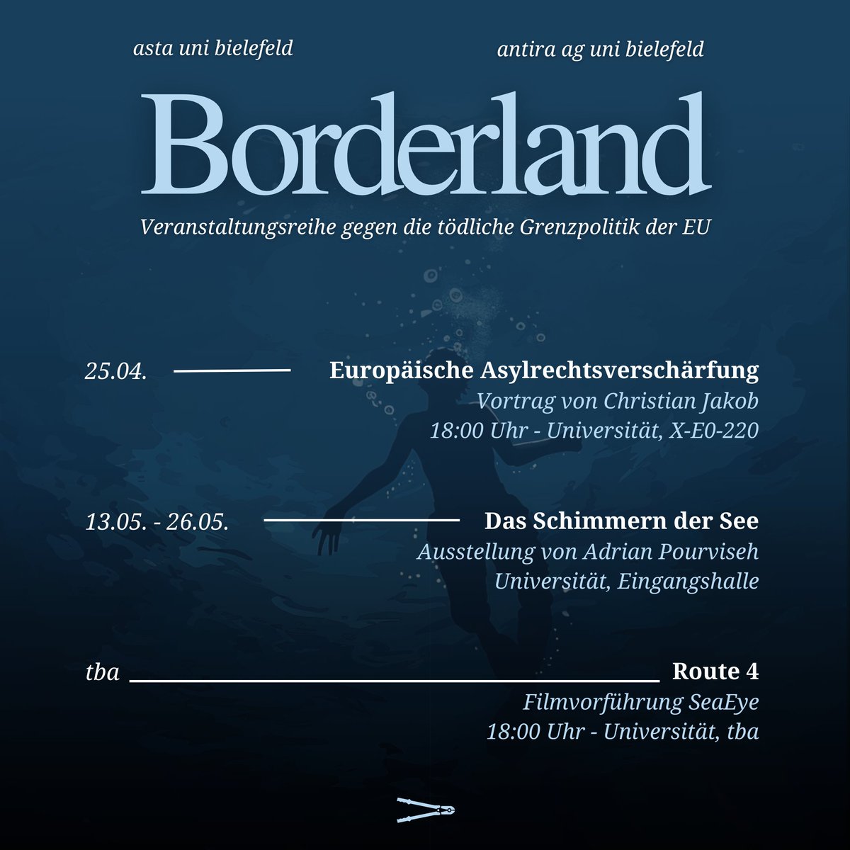 Vor zwei Wochen hat das EU-Parlament die #GEAS-Reform final beschlossen. Doch was bedeuten diese Verschärfungen konkret für Menschen auf der Flucht? @chrjkb hilft am 25.04. das Asylrecht, seine Hintergründe und Auswirkungen besser zu verstehen. Kommt dazu!