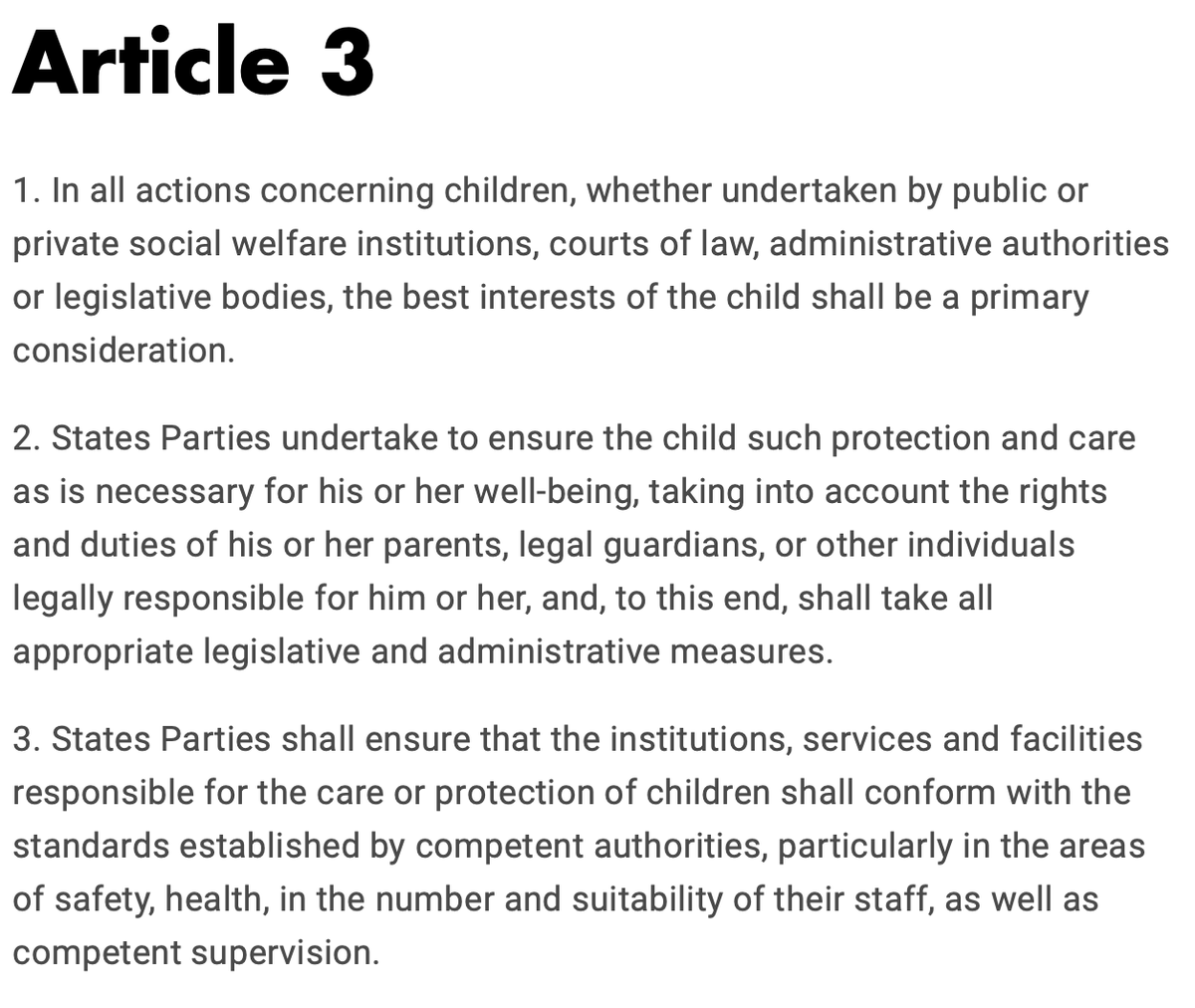 Article 3 of the Convention on the Rights of the Child (UNCRC) states that for social welfare institutions, the best interests of the child shall be a primary consideration.

They have not only failed in this but have actively enabled procedures against it.

10/16🧵