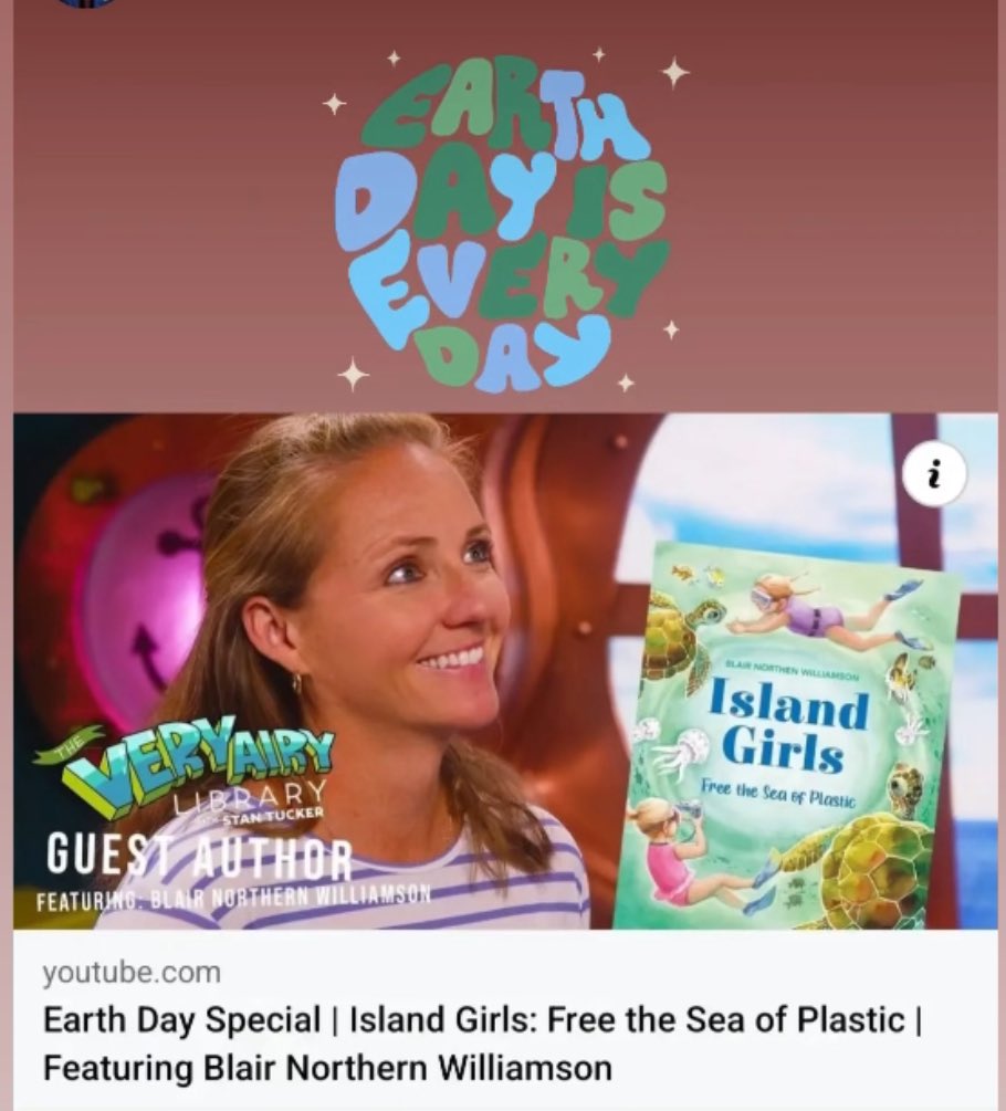 AUTHOR LIFE IS WILD! It’s EARTH DAY and my TV debut released with The Very Airy Library 🥳 🎬😅🤿 youtu.be/gfpEziA5BOE?fe… #kidlit #5amwritersclub #IslandGirls #writingcommunity #author #amwriting #library #earthday #ocean #saveourseas