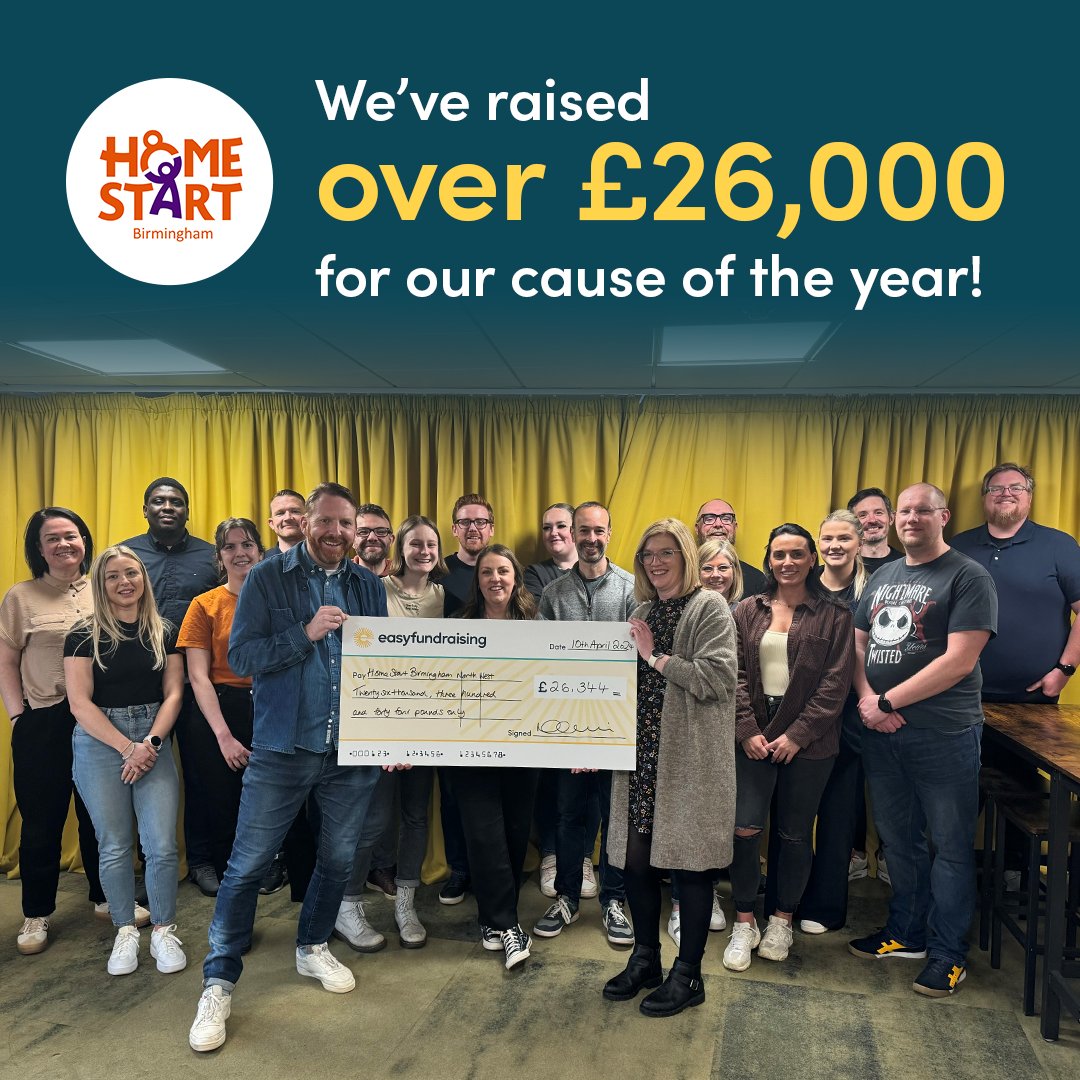 We welcomed Donna from Home-Start Birmingham North-West to our Lichfield HQ recently, as we celebrated raising over £26,000 for them as our cause of the year 🙌 You can support a local Home Start on easyfundraising via the link below 👇 bit.ly/4aZNgBn #MagicMonday