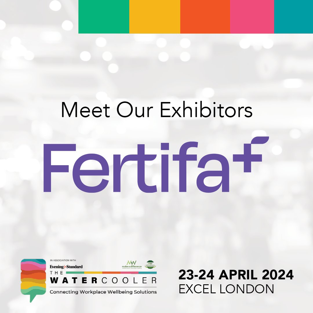 FERTIFA, Europe’s premier reproductive health provider, is exhibiting at The Watercooler 🎉Learn how they're supporting employees across sectors like retail, banking, tech, and media. Register now: watercoolerevent.com #Fertifa #ReproductiveHealth #TheWatercooler
