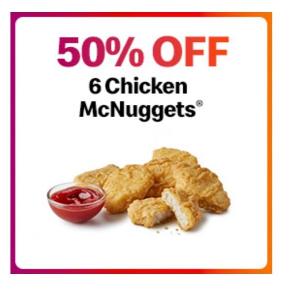 🎉 Start your week on a crispy note with our irresistible deal - Get 6 Chicken McNuggets for just £1.39 exclusively on the McDonald's app! 🤩✨ Tag your McNugget-loving squad and let's make it a McNificent Monday together! 🙌 #Preston #McNuggets #MondayMotivation