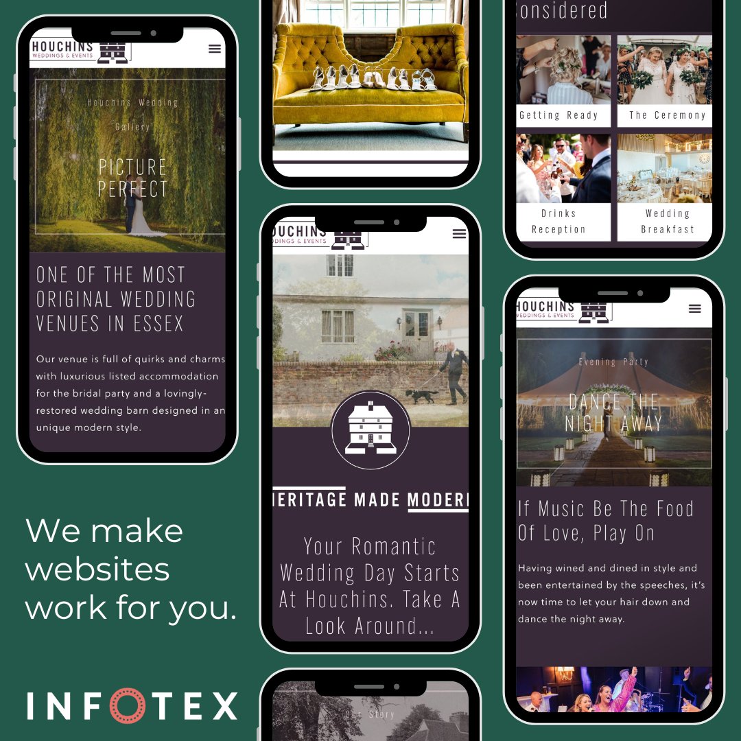 Celebrating 10 years with our client #Houchins! 🎉Last year we launched their revamped website, guiding users seamlessly through the #weddingday journey. Mobile accessibility &amp; clear calls to action ensure a user-friendly experience. 📱infotex.uk/project/houchi…
#weddingvenue #UX