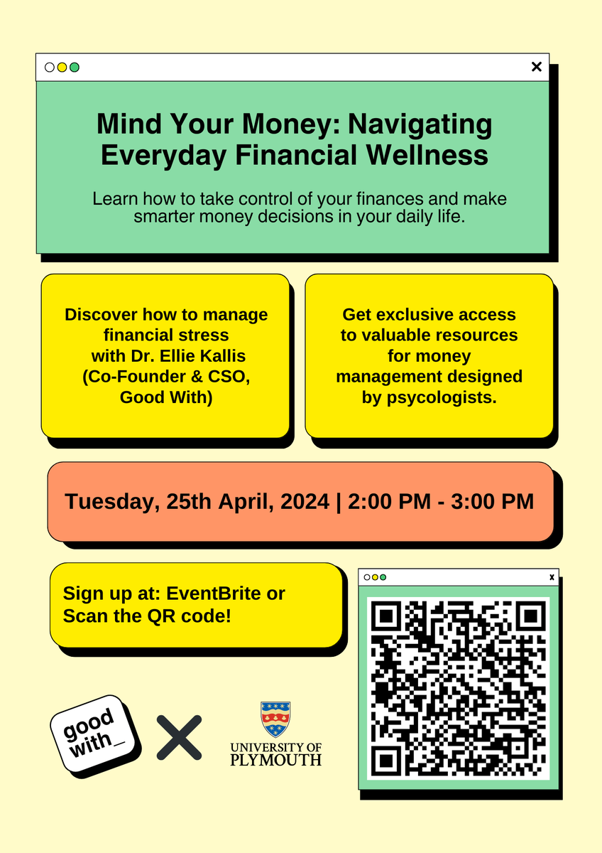 Check out this GoodWith event on navigating your financial wellness! 

<a href="/plymuni/">University of Plymouth</a> <a href="/goodwith/">antonio1</a> #money #wellbeing #financialwellness