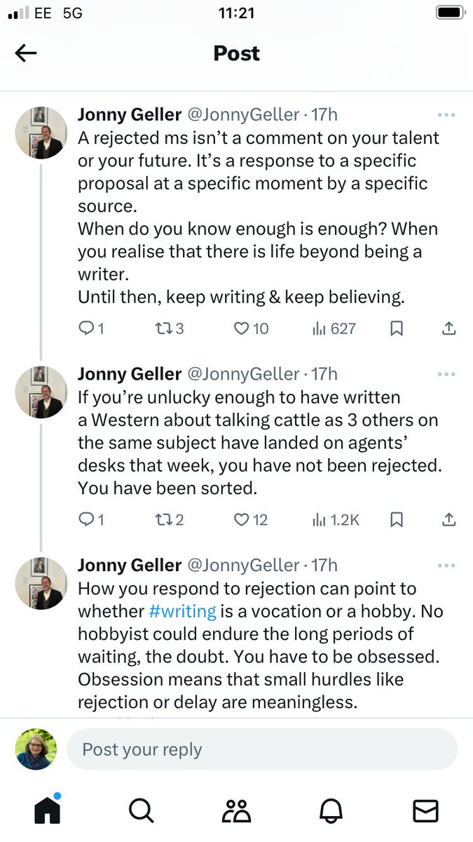 Jonny Geller's weekend thread has really got me thinking. Is writing my vocation? It may have been when I felt my novels were a vehicle to say some important things and influence change. Now I'm writing genre fiction, is that still true? What's your view?