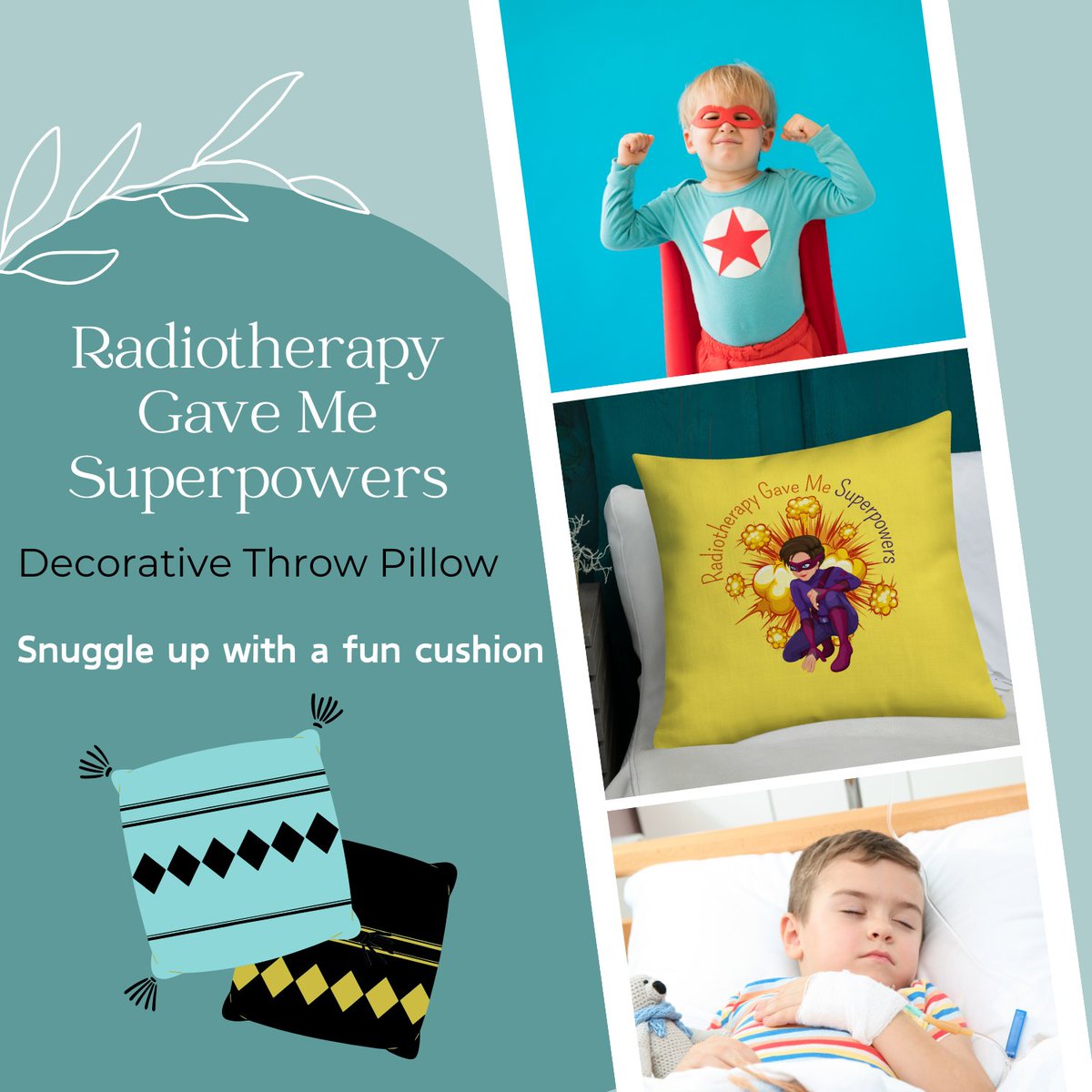 CancerParcel's tweet photo. This decorative throw pillow is a reminder that even in challenging times, you discover your own superpowers. 💪🌟
Buy Now:
https://t.co/2tiEzjXItf
.
.
.
#RadiationSuperpowers #ComfortAndStrength #RadiationSuperpowers #EmpoweredByTreatment #JourneyStrength https://t.co/2oNuswGHF4