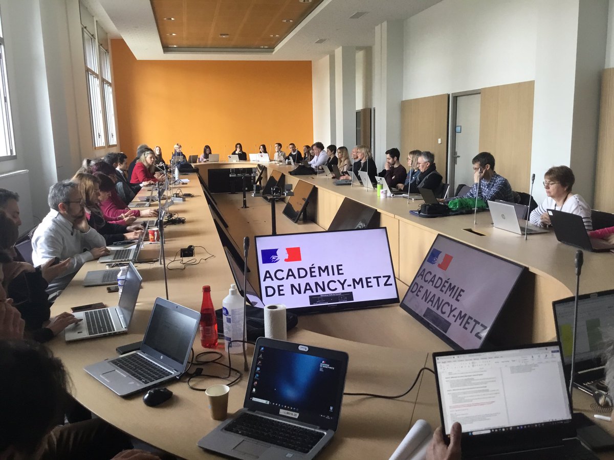 Réunion de service pour les permanents de la DRANE au rectorat de @acnancymetz ✔️ Temps de travail en plénière ✔️ Ateliers thématiques ✔️ Temps de formation