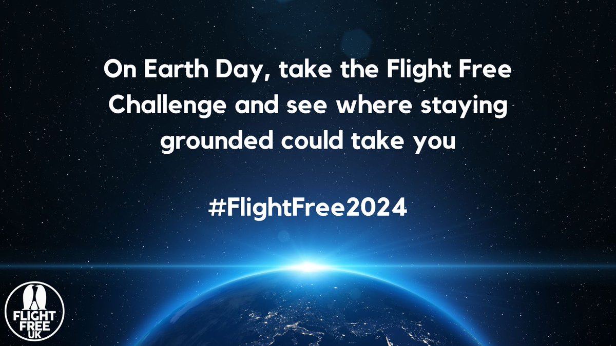 On Earth Day, let's consider our travel choices, and make a difference to our planet and home.

Take the Flight Free Challenge and see where staying grounded could take you: flightfree.co.uk #FlightFree2024 #TrainsNotPlanes