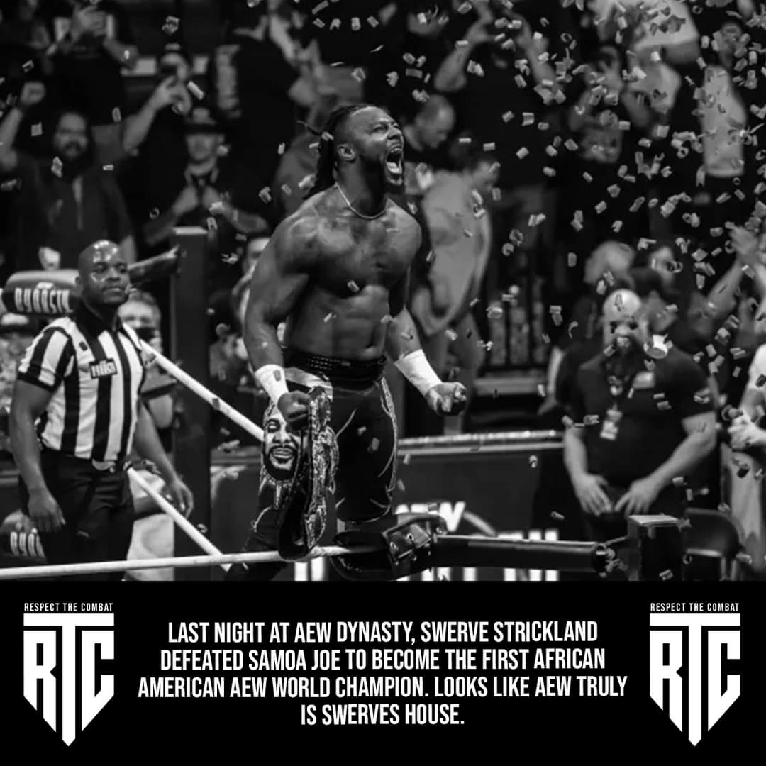 RTCPodcast1's tweet image. Early Monday Morning Recap!

Swerve Strickland makes History, we see many returns to TNA over the weekend! Jack Perry is back in AEW, and Drew Mcintyre currently working with an elbow injury.

#WWE #aew #TNA #wrestlingnews #HistoryWasMade