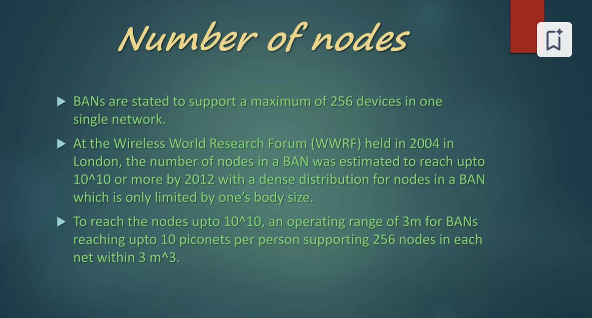 CorinneNokel's tweet photo. Wireless Body Area Networks for Medical Applications:
'Each WBAN must support 256 nodes.'
#MedicalBodyAreaNetwork
IEEE 802.15.6
IEEE 802.15.4
#IntraBodySensorNetworks
Computational and Mathematical Methods in Medicine
https://t.co/AWa6YBeK3v
https://t.co/G83bcNxWwn https://t.co/SkE3cbPISA