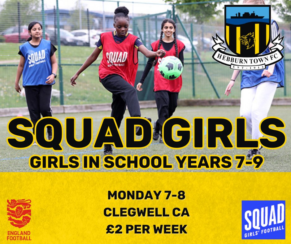 📣 In school years 7-9 and looking too get into football? Squad Girls is on tonight. Sign up here 👇 faevents.thefa.com/Book?SessionID… 🐝