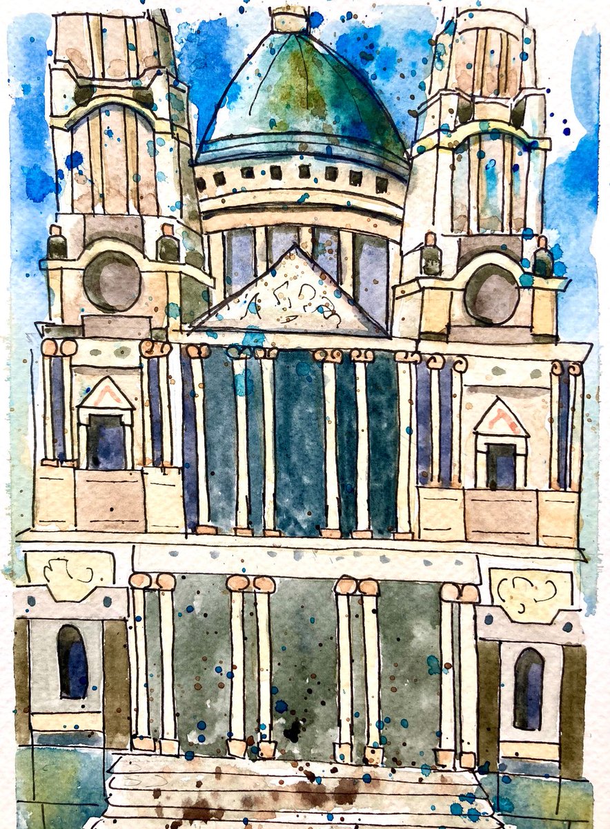 St Paul’s, London #urbansketching #London #art #painting #watercolour