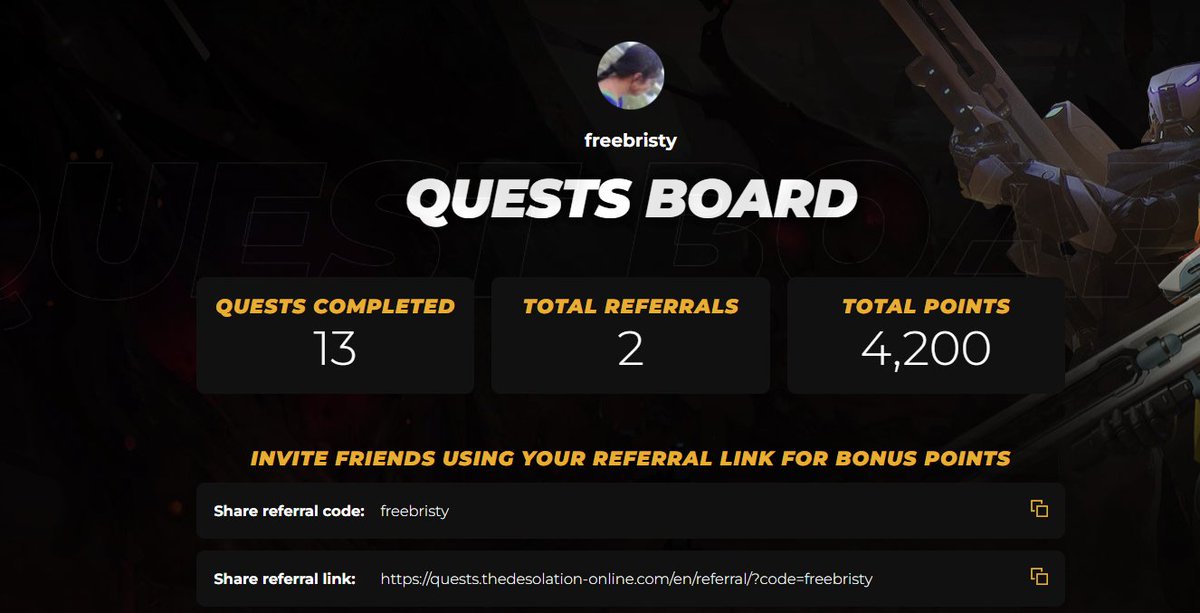 freebristy's tweet photo. এটা করে রাখুন🔥 Points Convert Token

🔻Join Link👇

https://t.co/EU1AdEUAzN

🔹Connect Twitter 
🔹Complete task Done

@Play_Desolation https://t.co/ofJfB4PES4