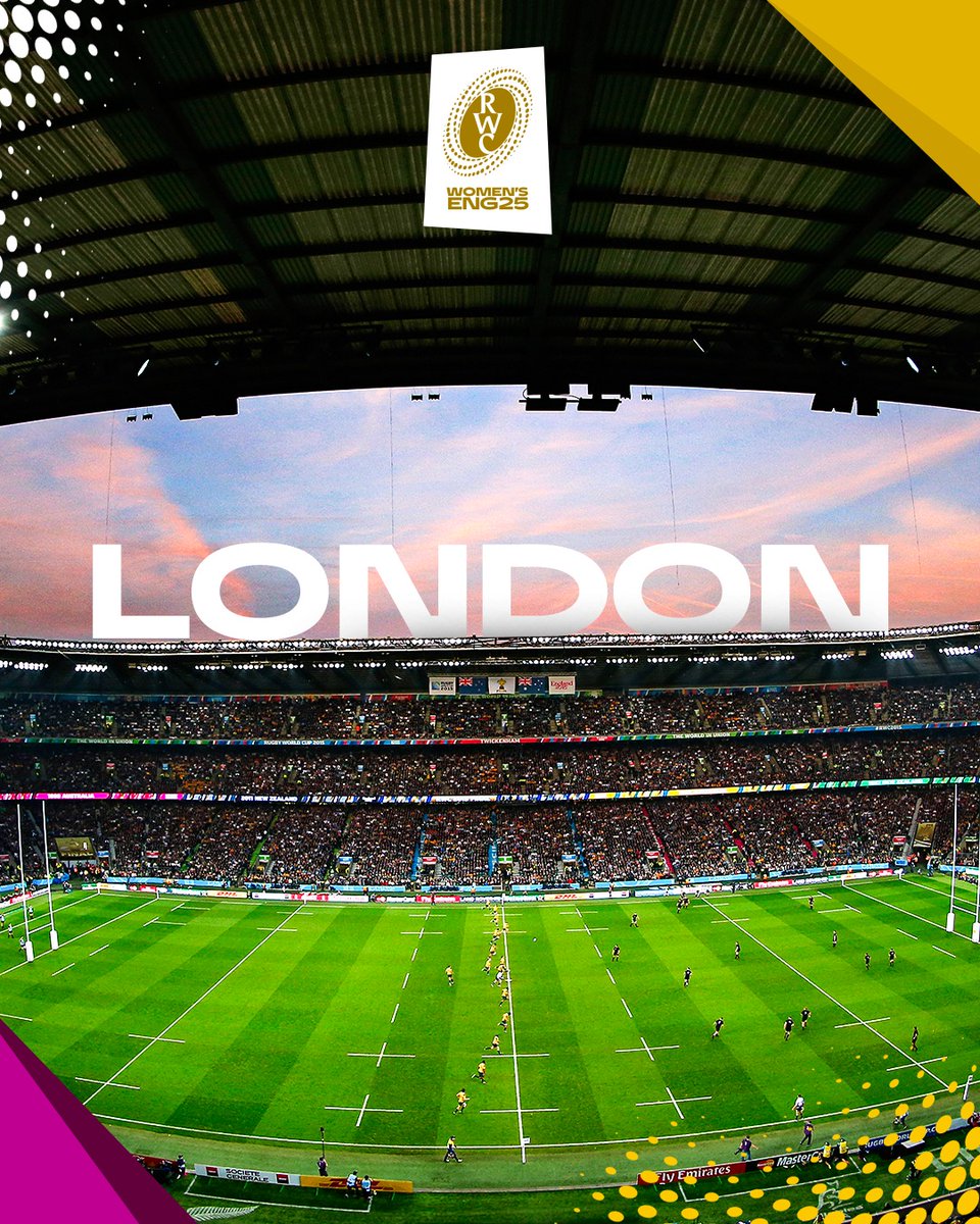 It all comes down to this... the final Twickenham Stadium will host the Rugby World Cup 2025 final where we will crown our next Champions #RWC2025