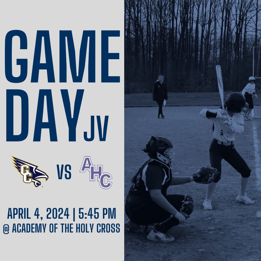 GAME DAY! We hit the road today to play Holy Cross. Varsity plays at 4 and JV plays immediately after.
