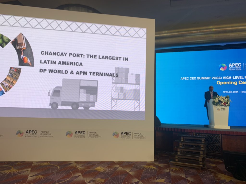 Former PM of Peru Fernando Zavala talking to #ABAC about the Lima APEC CEO Summit and opportunities associated with the new mega port of Chancay #SouthernLink @EmbassyPeru_NZ @CAPELatAm @LANZBC @TradeWorksNZ @apecperu