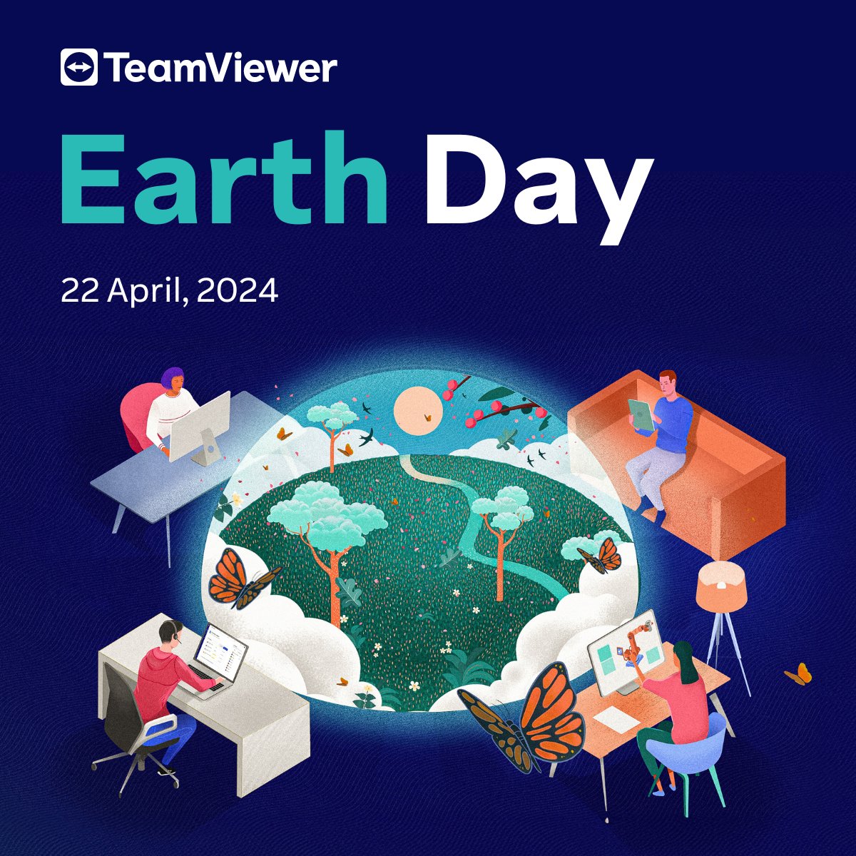 Let's celebrate some of #TeamViewer's sustainability milestones this #EarthDay 🎉Reduced our carbon footprint by 15% in 2023. Enabled 41 million tons of CO2 emission avoidance with our solutions in 2022. Empowered our workforce to make an impact. ➡️ bit.ly/3STNtjx.