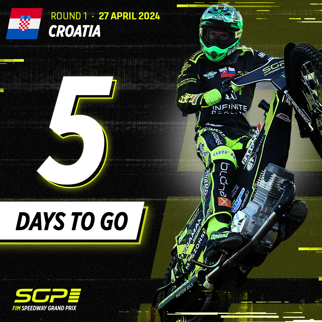 We've waited 205 days.... just 5 MORE TO GO!! 🙌 The #SGP riders return to the shale THIS Saturday for the #CroatianSGP 🇭🇷 #FIMSpeedwayGP