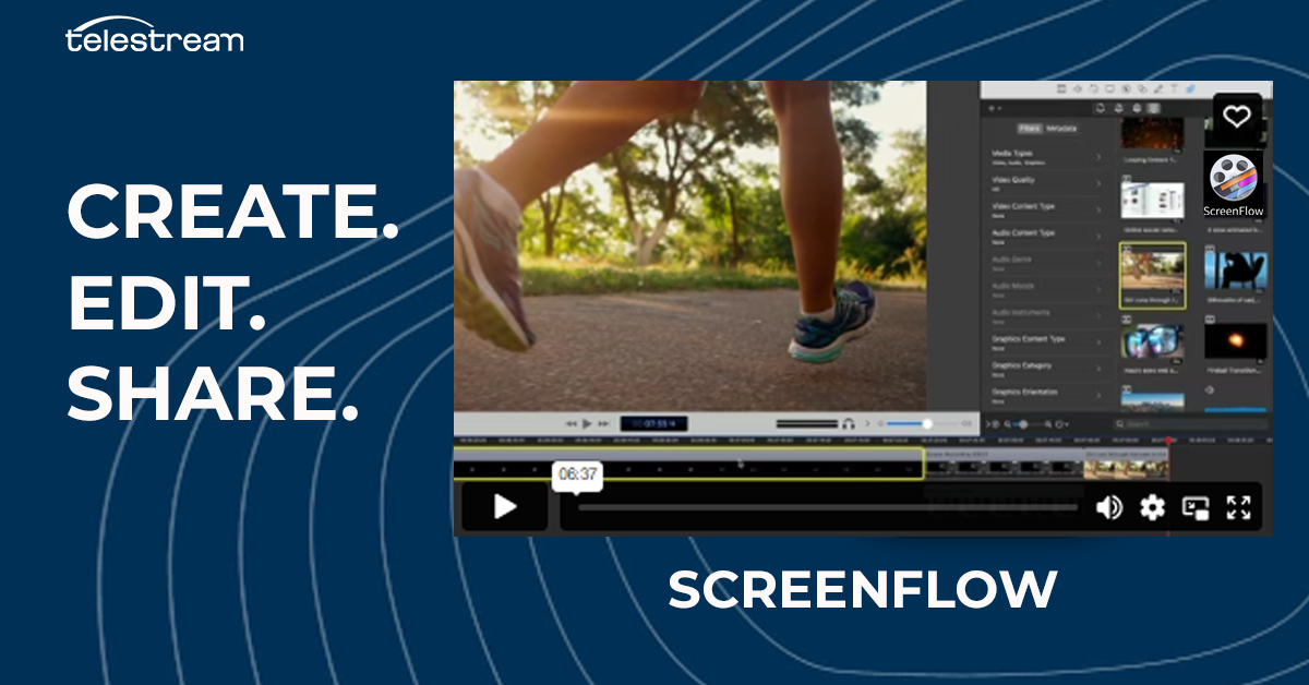 ScreenFlow allows you to quickly produce professional videos for any audience with its simultaneous screen, camera & mic recording, and much more. Learn about ScreenFlow today! bit.ly/3S32Bue 

#Telestream #ScreenFlow #ContentCreators #Education #Gamers #AppDevelopers