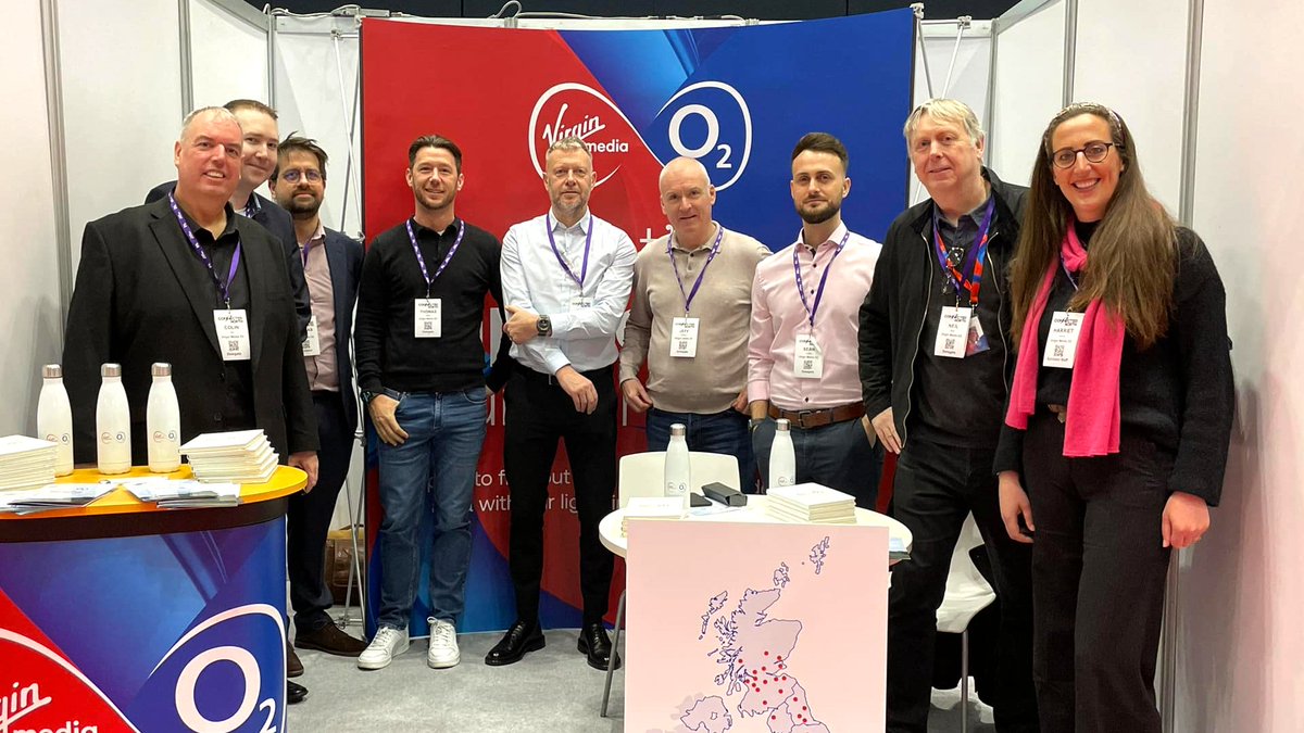 We’re at #ConnectedNorth for the next few days – talking about our network presence across the North and our broadband and mobile expansion plans. If you’re here, come and say hi to the team 👋 #TeamVirginMediaO2