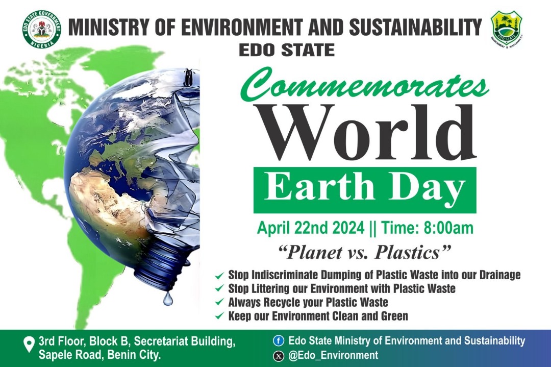 SEGEFGroup's tweet photo. Happy #WorldEarthDay! Today, we're taking action to protect our planet's future. Join us as we raise awareness &amp; clean up plastic waste in Edo State. Together, we can make a difference! #HappyEarthDay #NGEi @EarthDay
Supported by @LEAPAfrica in collaboration with @Edo_Environment https://t.co/5jWu514PTz