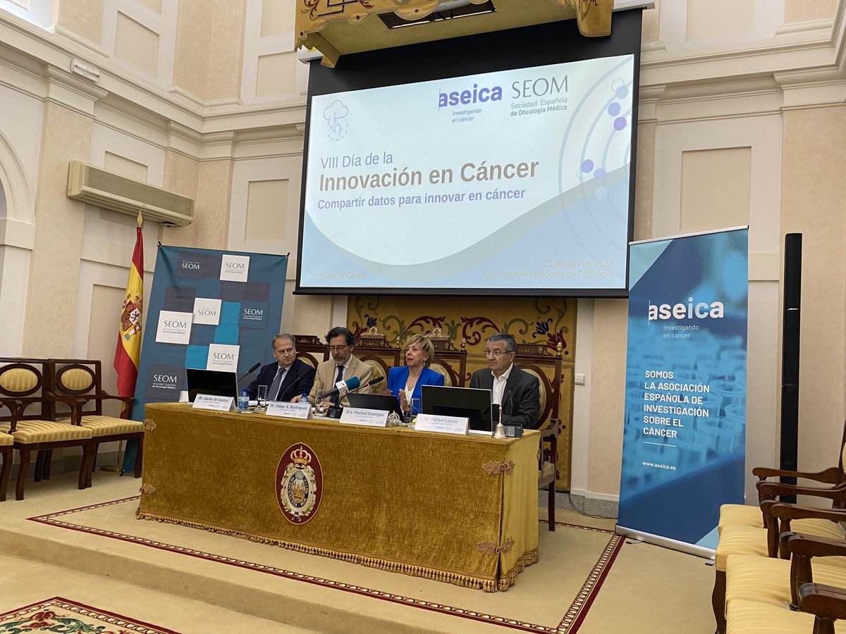 ⁦@ASEICAnews⁩ y ⁦@_SEOM⁩ reivindican, hoy, #DíaInnovación 2️⃣0️⃣2️⃣4️⃣, la importancia de establecer plataformas para compartir datos altamente complejos a nivel internacional para innovar en cáncer.