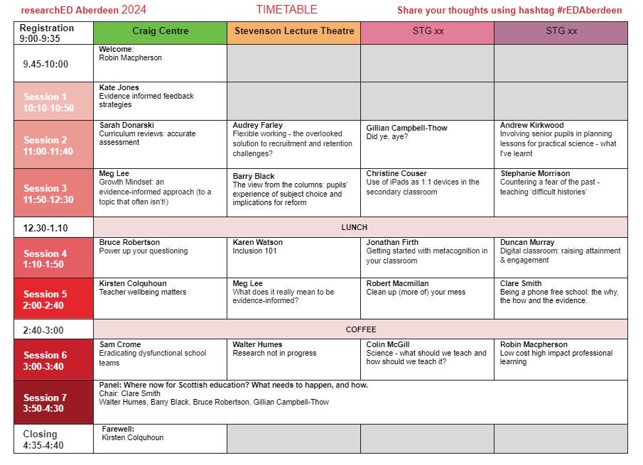 The #rEDAberdeen programme has just dropped! Book tickets now for what will be an amazing day on May 11th!! researched.org.uk/event/research…