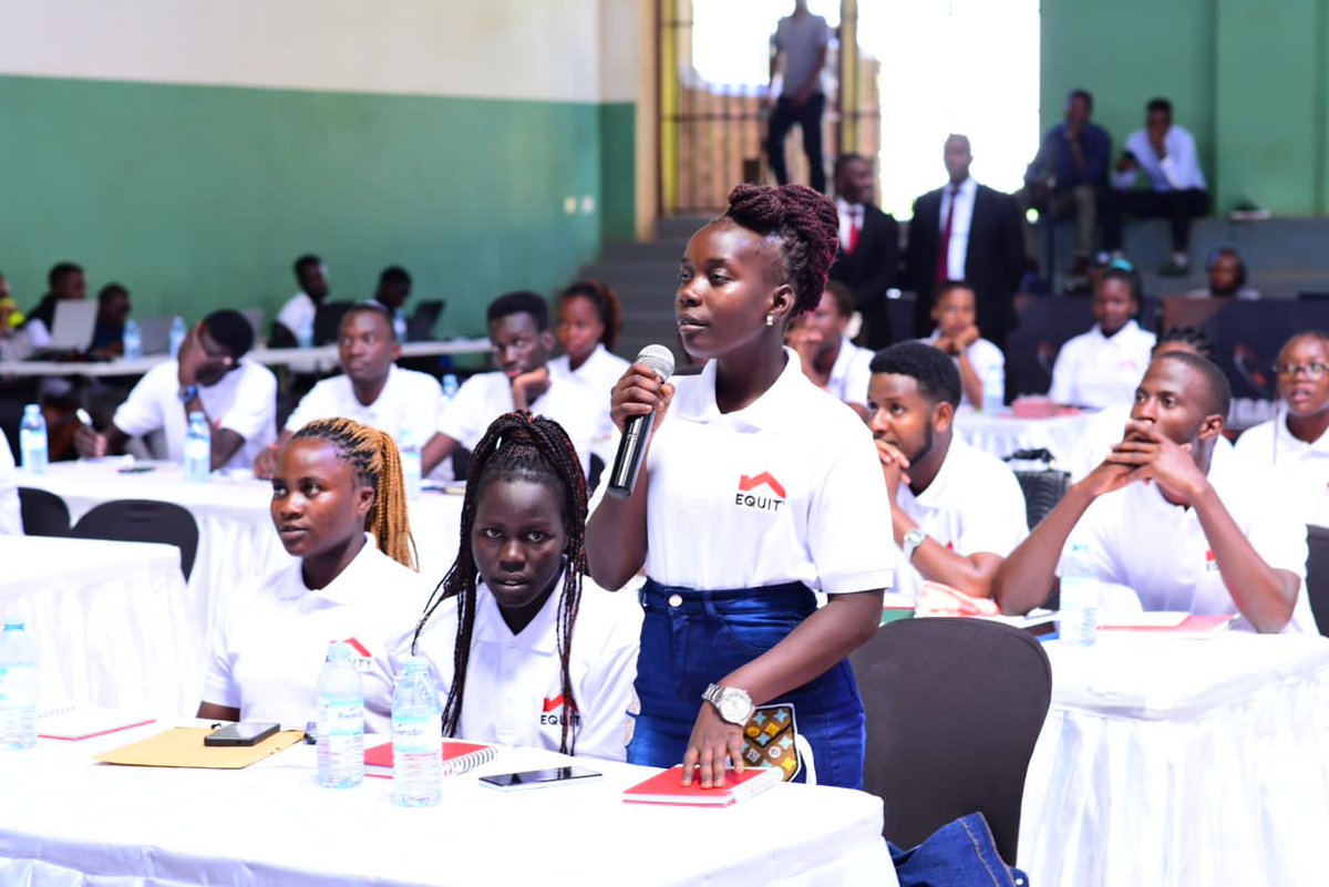 . @UgEquityBank's Elizabeth Wahito, the Program Manager explains that their goal is to develop and inspire youngleaders through access to education plus mentorship and career training. #ELPUganda