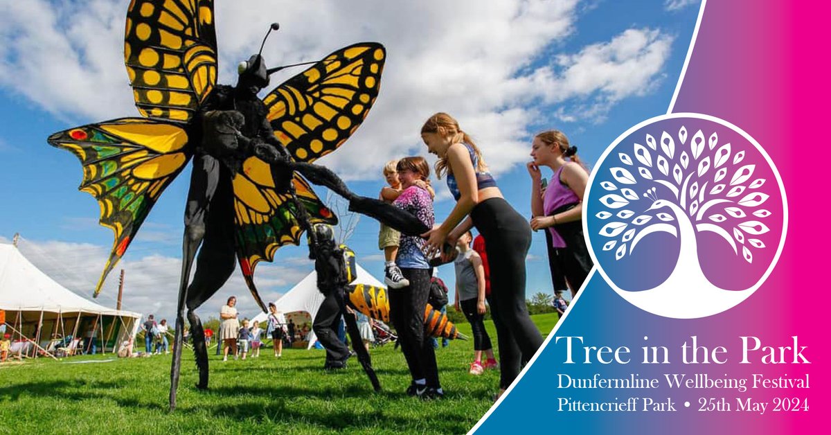 FifeCouncil's tweet photo. Date for your diary - Tree in the Park
Sat 25 May 11am-3pm
Pittencrieff Park, Dunfermline
Come along and join us for this FREE, family friendly event, celebrating health &amp; wellbeing in Dunfermline. https://t.co/ChZEV1Gm9e
#TreeInThePark #OurDunfermline https://t.co/zRzKQLo0Ik