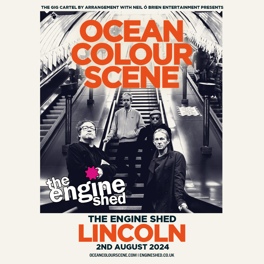 🎟️ TICKETS ON SALE NOW: OCEAN COLOUR SCENE 🎟️ Friday 2nd August 📅 | 7pm 🕖 Get your tickets by visiting: engineshed.co.uk/events/id/1961… We are SO excited to welcome Ocean Colour Scene at The Engine Shed! 🙌