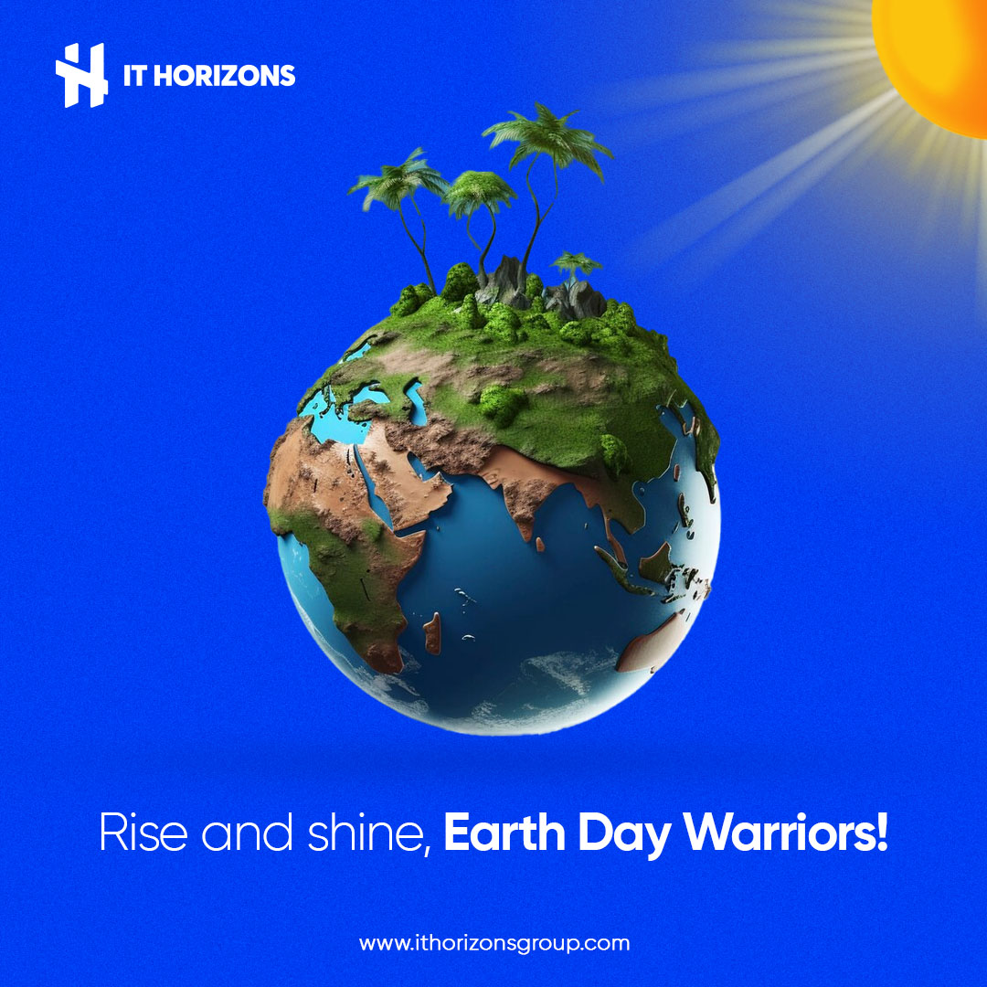 This #WorldEarthDay, let's pledge to make a difference, one byte at a time. Whether it's going paperless or using eco-friendly tech solutions, we can all contribute to a more sustainable digital future. #BeTheChange #SustainableTech #ITHorizons