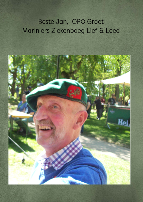 Kaart opo de post voor Jan Doornenbal