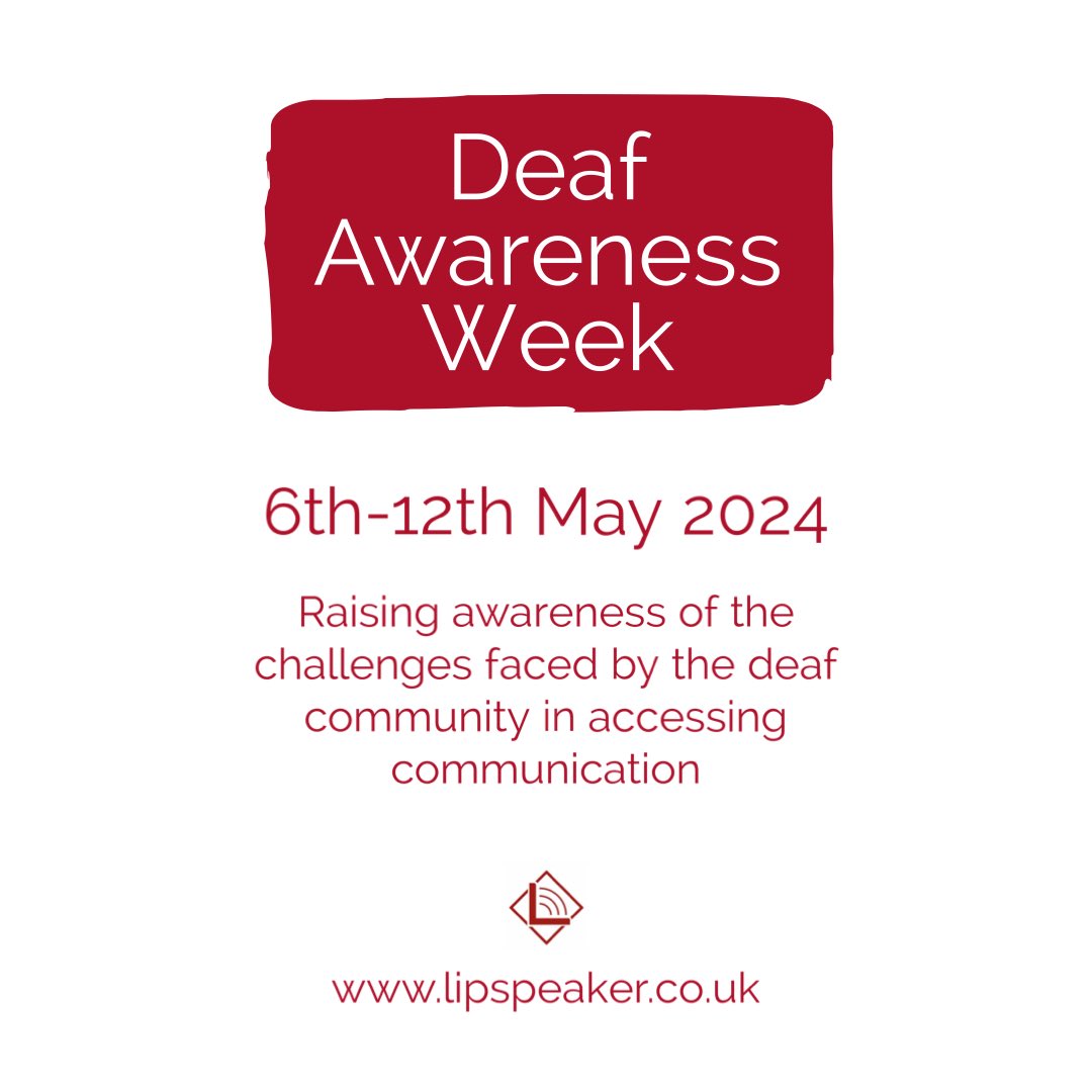 Not long now until #DeafAwarenessWeek 👏🏻

If you’re running any events or activities, tag us in your post and we’ll share it! 

#DAW2024