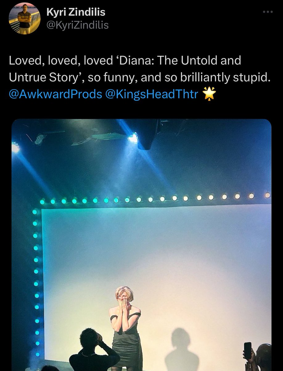 We ❤️ our Di-hards! The audience reactions have been ridiculous for #UntrueDiana at @KingsHeadThtr 😍❤️ Thank you to everyone who's been joining us! Tomorrow we begin our second week - see you there?👸🏼 🎟in bio