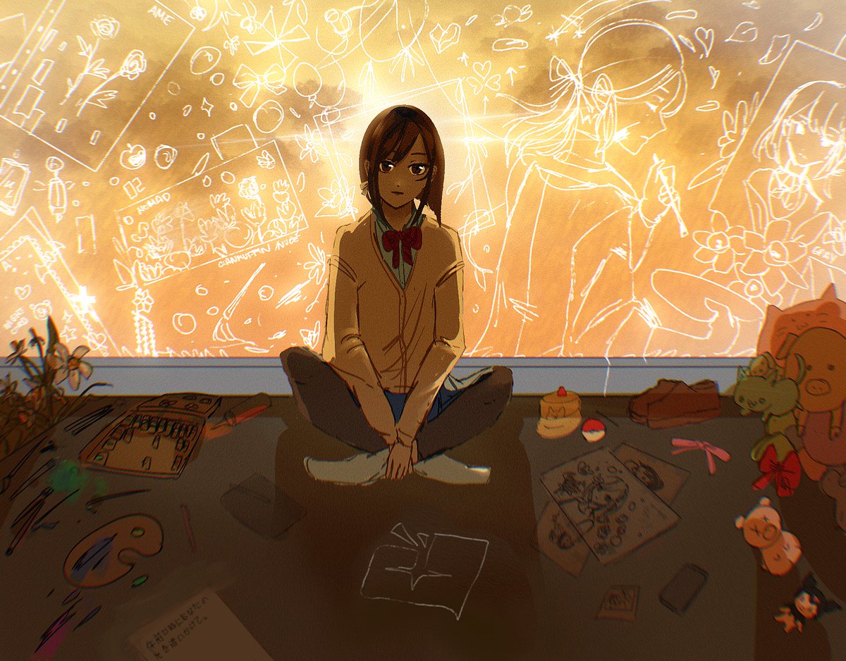 CianMuffin's tweet photo. Sunset light #pjsk #pjsk_FA #pjsktwt #Fanart https://t.co/pGHsa6CgO3