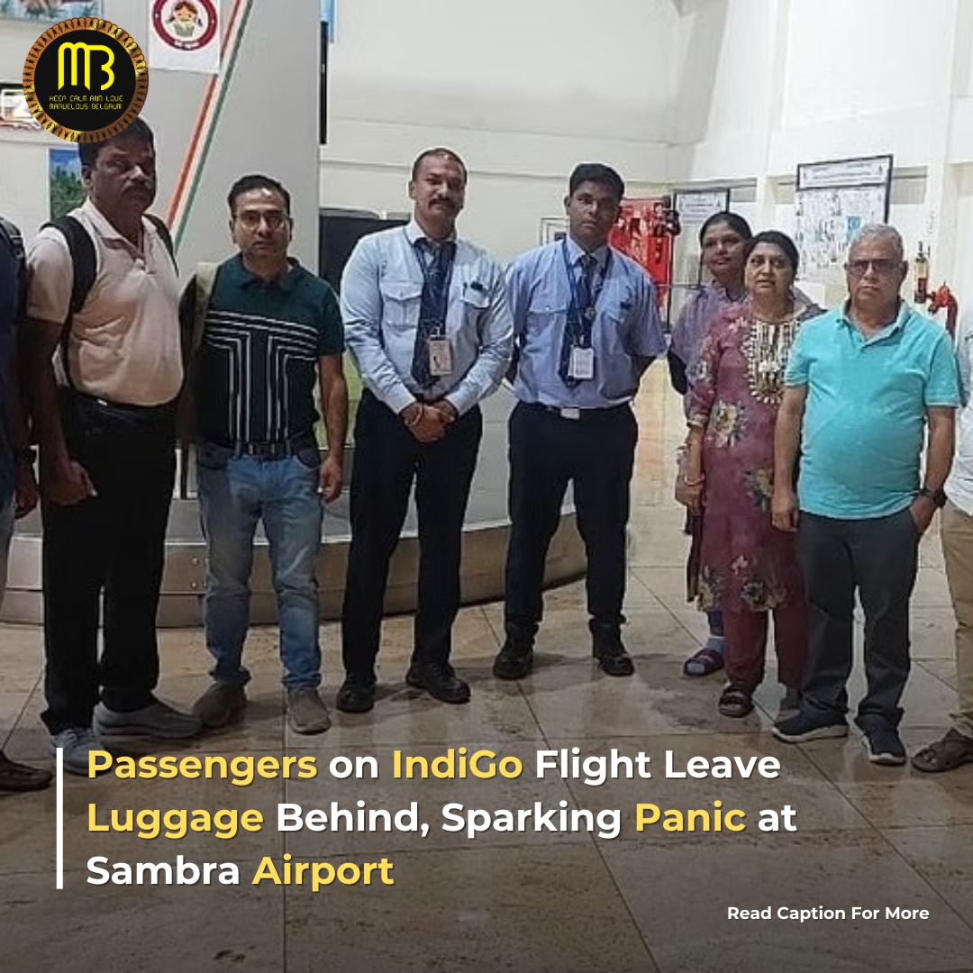 Over 20 passengers on an IndiGo flight from Bangalore to Sambra Airport left their luggage behind in Bangalore. The flight crew didn't handle it well, and some passengers, including a politician, were upset. The passengers, were worried as their essentials were in the luggage.