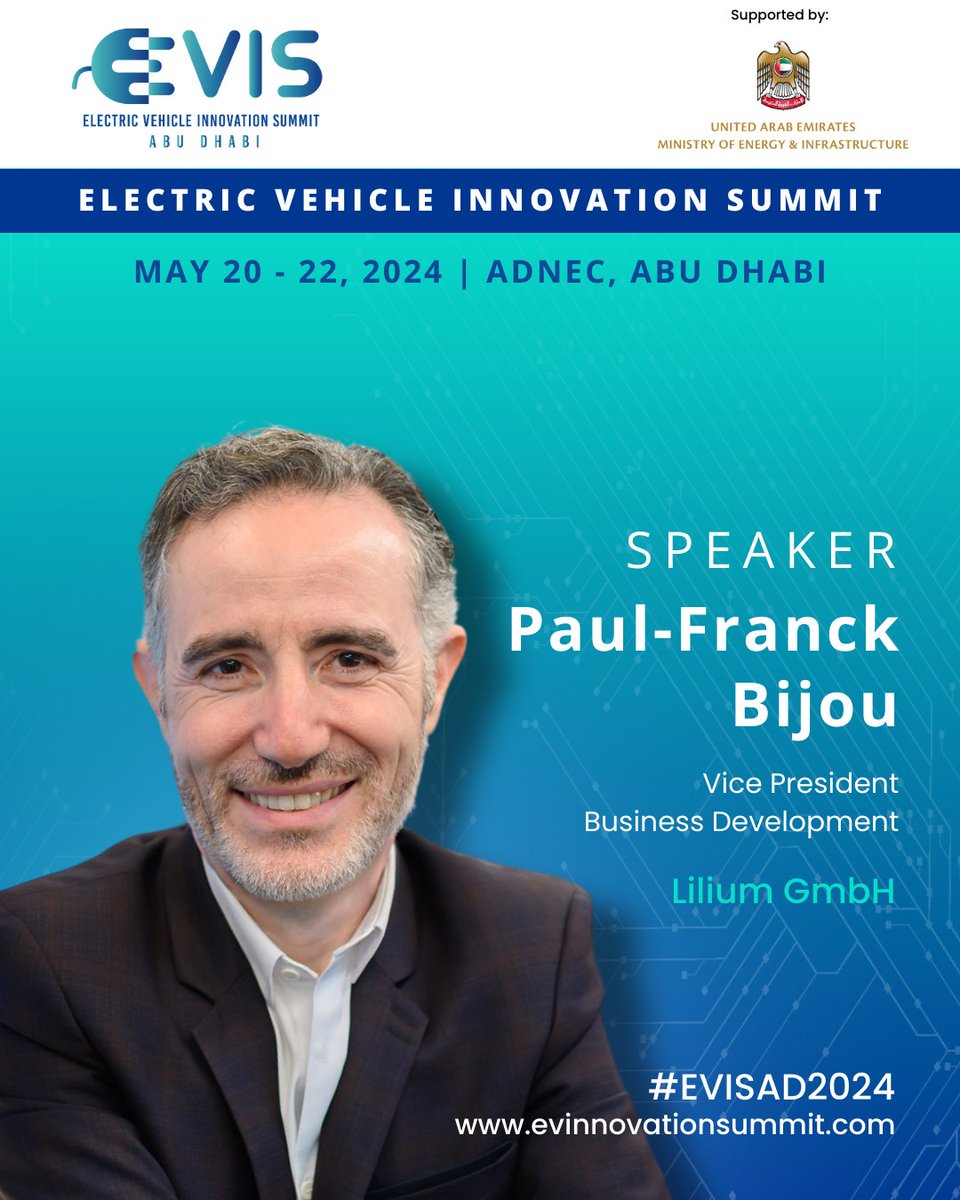 Explore the future of aviation with Paul-Franck Bijou, Vice President of Business Development at @Lilium GmbH, at the #EVIS2024 conference. With 27 years of extensive experience in the aviation industry, Paul-Franck leads innovative solutions.