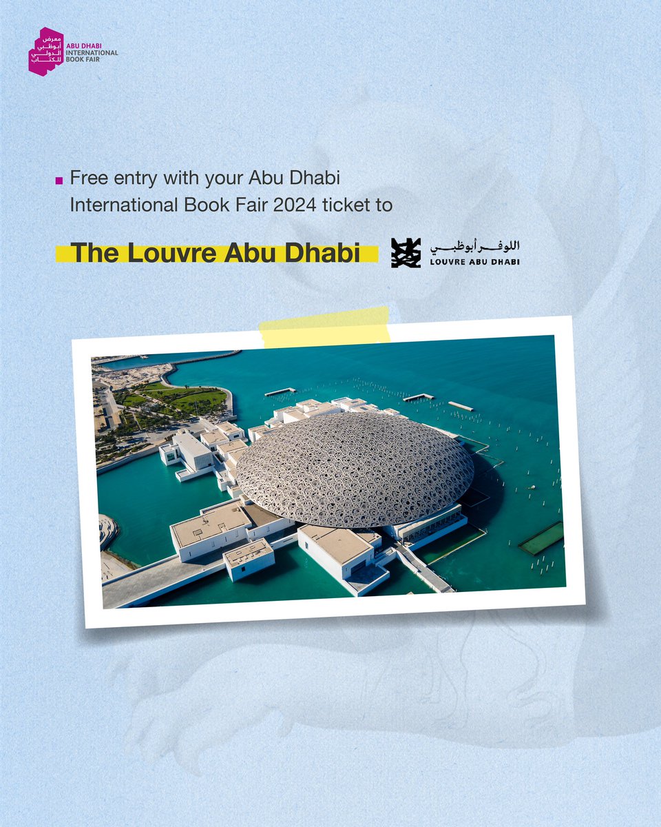 ADIBF's tweet photo. Discover a world of knowledge and great audiobooks.
Every visitor with a free ticket enjoys exclusive discounts on subscriptions to "Rufoof", "Storytel", and "Iqraaly" the perfect digital platforms to fuel your love of learning.
Your ticket also grants you access to the historic Qasr Al Hosn and the Louvre Museum Abu Dhabi. 
Book your free tickets now: https://t.co/f1IThpwhHg
#WhereTheWorldsTalesUnfold