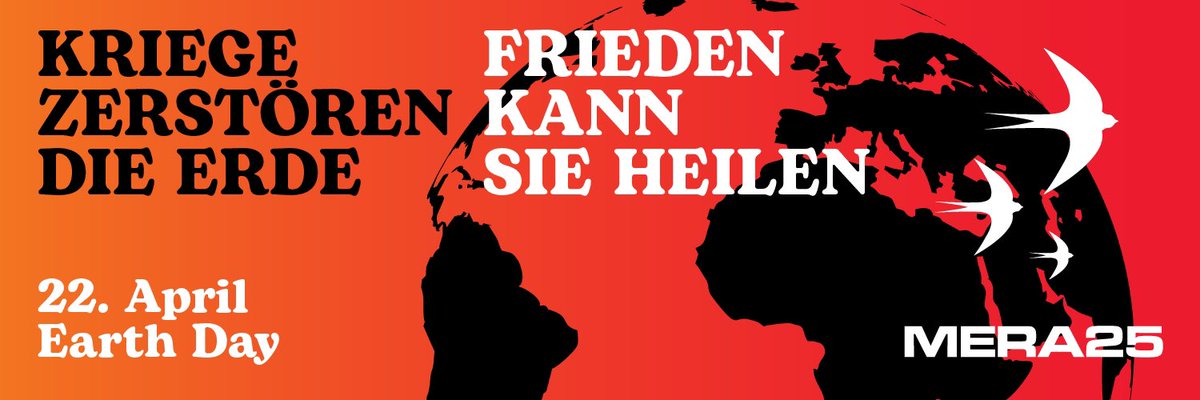 An diesem #EarthDay verurteilen wir die zerstörerischen Umweltauswirkungen von Kriegen und Gewalt, die unserem Planeten aufgezwungen werden. Menschliche Sicherheit, Umweltgerechtigkeit und Frieden gehen Hand in Hand. Wir rufen alle Menschen dazu auf, Frieden und Gewaltfreiheit