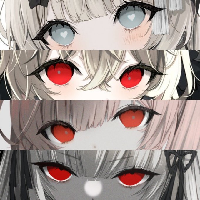 「3girls red eyes」 illustration images(Latest)｜3pages
