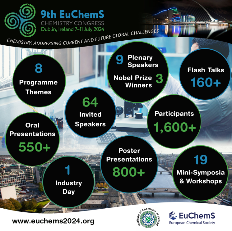 The countdown to the @EuChemS_Congres is on! Check out the #ECC9 provisional #programme - glimpse into the exciting #chemistry awaiting you ⤵️ euchems2024.org/ecc-9-provisio… And don't forget the #deadline for #poster submissions 🗓️ ❗Friday, 10 May, 2024 ⤵️ euchems2024.org/programme/call…