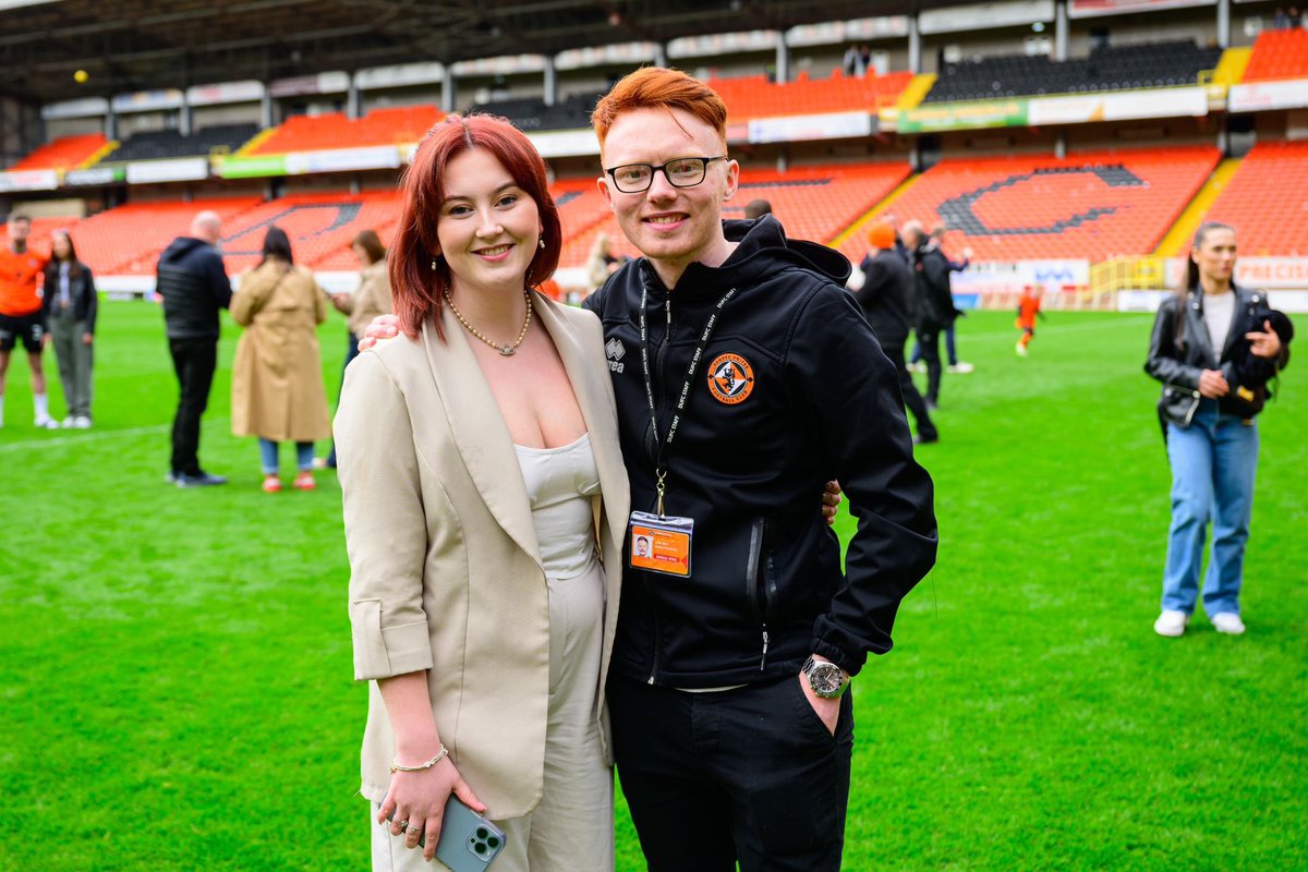 Had a cracking time on Saturday with @dundeeunitedfc! Here’s to the last game of the season 🧡