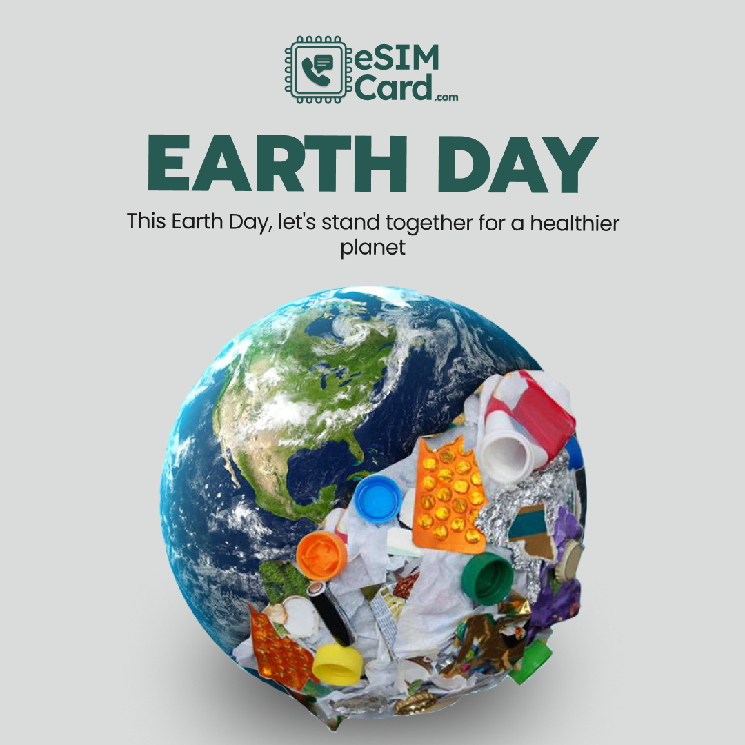 Celebrate Earth Day & Travel Lighter with esimcard.com! Traveling the world can broaden horizons, but traditional SIM cards often create unnecessary plastic waste. ♻️ Get your eSIM today! #EarthDay2024 #sustainabletravel #esimcard #traveltech