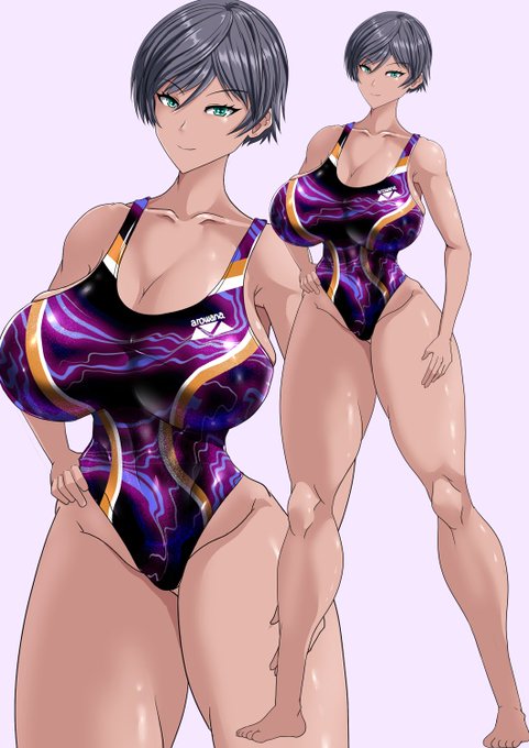 制作中の作品、『淫祠邪教』から要さんの水着姿です! 