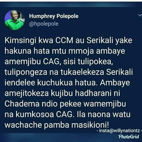 MmbettaJ's tweet photo. @IAMartin_ Hapana. Mimi binafsi naamini uokozi pekee ambao nchi yetu inauhitaji kuliko kitu chochote ni #kuiondoa CCM madarakani. CCM iondoke kama ilivyoingia #halafu TAIFA liundwe upya bila kujali gharama tutakazopitia. CCM hata ashushwe MALAIKA akishaaingia tuu kwenye mfumo tu KWISHA. https://t.co/oSjQzOgaHJ