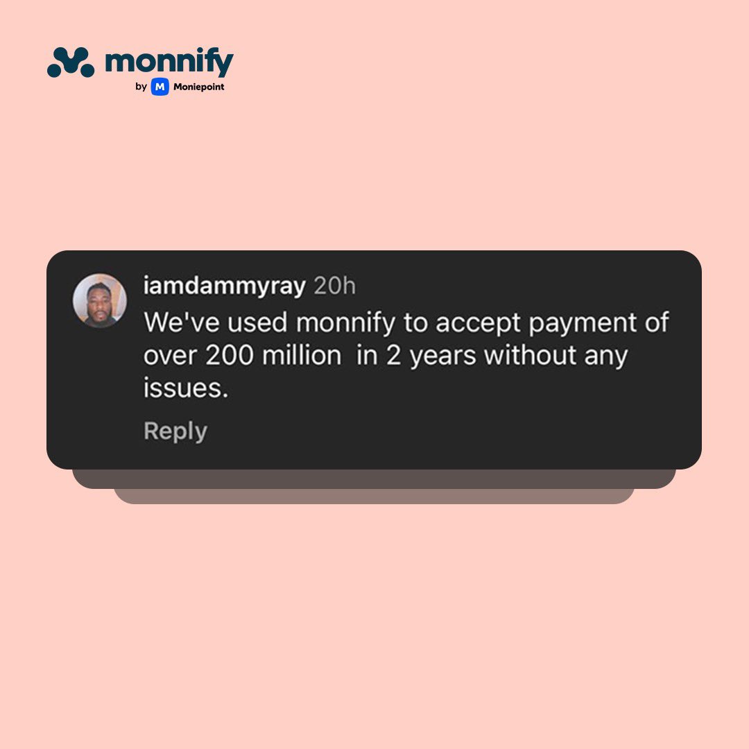 This comment from one of our businesses is all we need to kickstart this new week! Our goal is to make you collect payments without stress and we are doing amazingly well! May you experience seamless and fast business payments this week ✨
